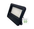 Pack de  10 - Projecteurs LED Extérieur 50W IP65 NOIR - Blanc Neutre 4000K - 5500K