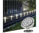 Lampe de Piscine 36W Submersible Acier Inoxydable IP68 DC24V - Blanc Neutre 4000K - 5500K