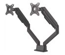 Bras Porte-écran Articulé Ergonomique Double Noir