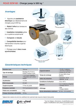 BIBUS France - Roue électrique autonomes - Série 160