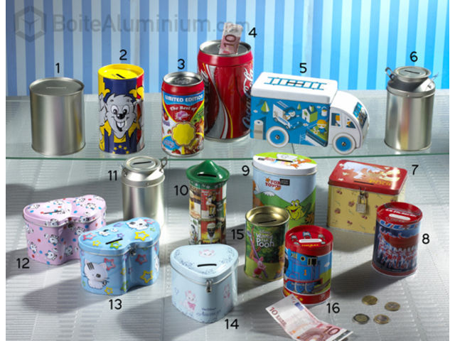 Boîtes métalliques Tirelires