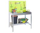 Table de Rempotage métallique avec panneau porte outils