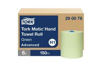 Tork - Rouleau Essuie-mains Vert H1 - 2 plis, 150m - Papier recyclé, Usage alimentaire