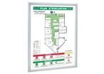Cadre clic clac pour panneau consigne ou plan d'évacuation