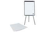 Manutan Expert - Chevalet de conférence Paperboard - Surface Papier Noir - Mélaminé - 16.68 kg - Éco-responsable