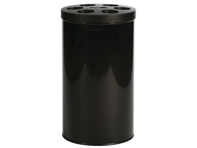 Manutan Expert - Collecteur à gobelets 1600 - 40L Noir - Tri Sélectif - Poubelle Agroalimentaire - Recyclable