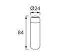 Lampe Torche Porte-clé Rechargeable Rouge 1W 6h Autonomie