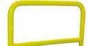 Barrière de sécurité avec platine - tube diamètre 60 mm – Jaune - 162-18141 