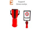 Support Chaîne de Signalisation pour Cône