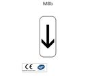 Panonceau fin de section de stationnement M8B