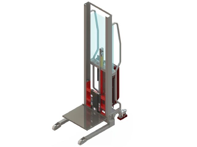 Gerbeur semi-électrique avec plateau inox