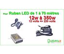 adaptateur secteur 220 volts pour ruban led 12 volts