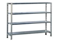 Comptoir rayonnage claire-voie Galvatop P. 400 mm