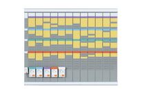 Nobo - Planning professionnel à fiches T - 12 colonnes - H66 x L80 cm - Idéal organisation