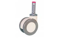 Roulette BEDLUX COMPOSITE DOUBLE-GALET A tige - Blocage - trois fonctions – 125 mm