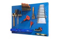 Panneau Porte outils métallique 900x400 mm structure bleu (fixations incluses)