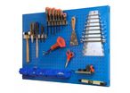 Panneau Porte outils métallique 900x400 mm structure bleu (fixations incluses)