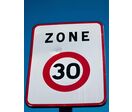 Panneau B30 entrée dans une zone 30 km/h taille 500x650mm