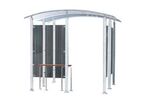 Mottez - Abri Fumeur 4m² Isolé Métal Gris - Plexiglas, Polycarbonate - Design et Durable