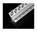 Profilé Aluminium encastré d'angle pour Ruban LED Couvercle Blanc Opaque - 1 m