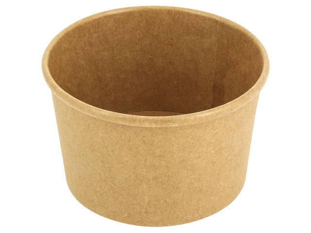 Pot à soupe en craton kraft brun 250 ml (8 oz) (x500) Firplast