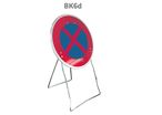 Panneau temporaire BK6d arrêt et stationnement interdits