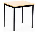 Table De Reunion 70x60 Plateau Hetre/p Ieds Noirs