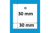 Etiquette américaine imprimable avec trou format 30 x 30 mm