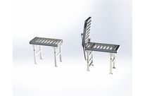 Portillon à rouleaux libres relevable