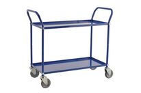 Kongamek - Chariot de service 2 plateaux bleu - 108x48x94 cm - 250 kg - Acier