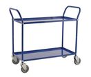 Kongamek - Chariot de service 2 plateaux bleu - 108x48x94 cm - 250 kg - Acier