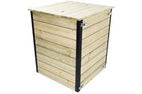 Composteur En Bois 300l 69x69x80cm