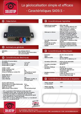 Boitier de géolocalisation GPS SX09.5