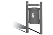 Corbeille de propreté Saintonge 40 litres