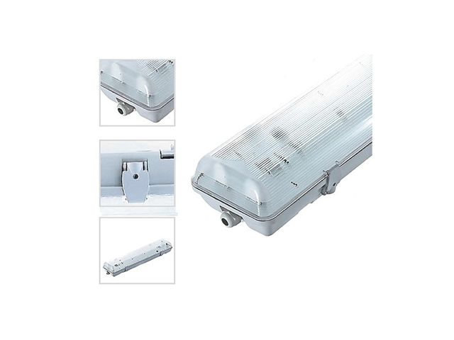 Boitier étanche tube led 2x1500 mm
