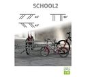 Racks range vélos modulaires face à face SCHOOL2 à 90° ou 45°