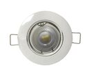 Pack de  10 - Kit Spot LED GU10 encastrable 8W Orientable Rond - Blanc Chaud 2300K - 3500K /