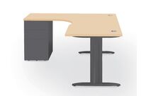 Retour caisson porteur métallique, coloris chêne/ant L.800 x P.600 mm