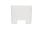 Écran de protection plexiglass transparent H 60 x L 76 x P 16 cm
