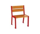 Fauteuil bois et acier Silaos 5 lames