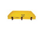 Justrite - Bâche de rétention portable Quickberm Lite 299L Jaune - PVC, Recyclable, Résistante aux Hydrocarbures