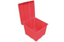 EMP - Bac à sel et à sable 50 L Rouge - Polyéthylène résistant - Idéal toutes saisons