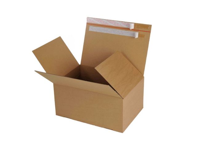 Boite en carton à montage automatique et fermetures adhésives aller/retour | ACR EQUIPEMENT 