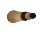 Rond en carton couleur or / noir Ø 140mm x 100 Firplast