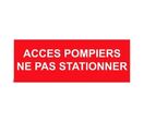 Panneau accès pompier ne pas stationner