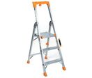 Manutan Expert - Escabeau Professionnel Aluminium 3 Marches - Hauteur d'accès 2.66m - Charge Max 150kg - Norme EN 131