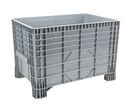 Manutan Expert - Caisse-palette plastique 550L Gris - Empilable, Usage Alimentaire, Charge 300kg, PEBD