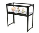 Vitrine Exposition Table/Comptoir H.90xL.90xP.45 Alu Noir