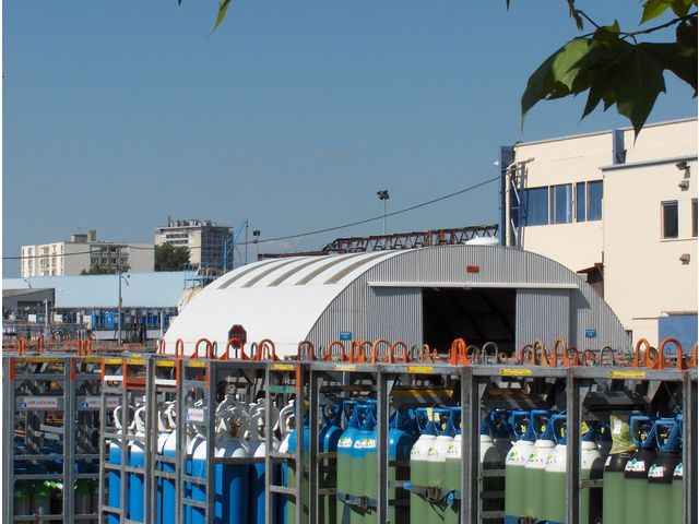 Abri de chantier temporaire