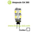 Ampoule 12V G4 360° 9 leds Slim Back Lumière du jour